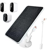 JJMASEE Solar Panel Charger for Arlo Spotlight Essential/Essential 2K /2K XL (2nd Gen) - Includes...