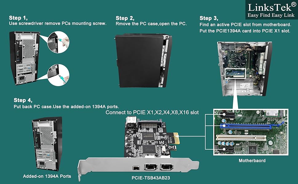 pcie firewire card pcie 1394a card pcie 1394a firewire expansion card