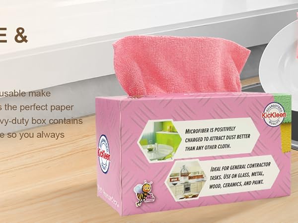 pink microfiber cloth