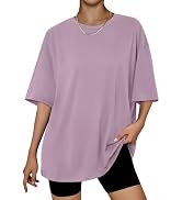 Trendy Queen Womens Oversized Summer T Shirts Plus Size Batwing Cute Casual Tops Short Sleeves Fa...