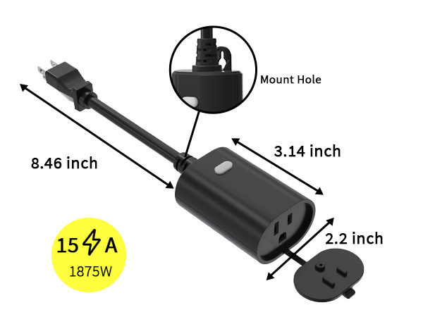 compact zwave outdoor smart plug
