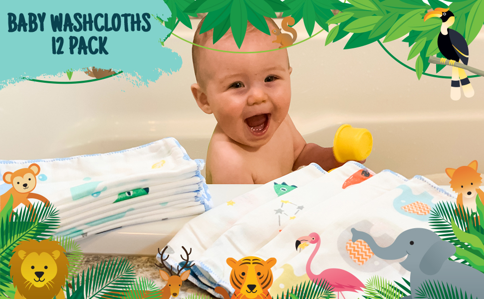 Baby Washcloths 12 Pack