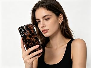 cute iPhone 16 pro max case amber tortoiseshell