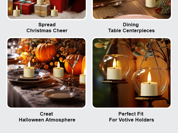Timer Candles Flameless Tea Lights Candles Battery Operated