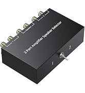 LiNKFOR 2-Way Speaker Switcher, Bidirectional 2 in 1 Out / 1 in 2 Out | Comes with A/B switch but...