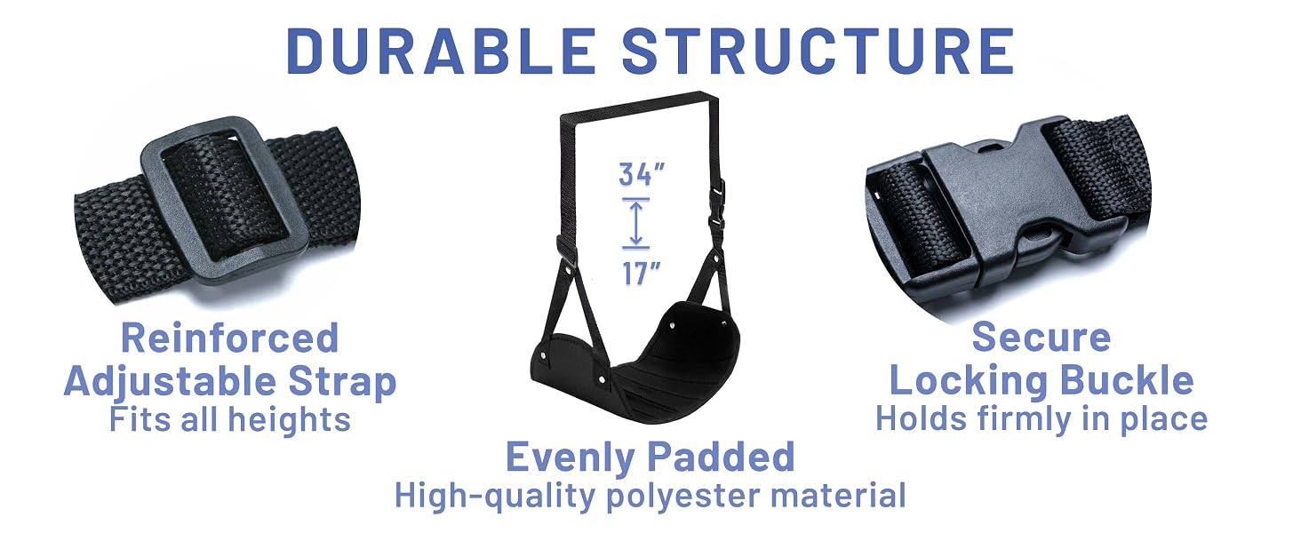 durable structure reinforced adjustable strap