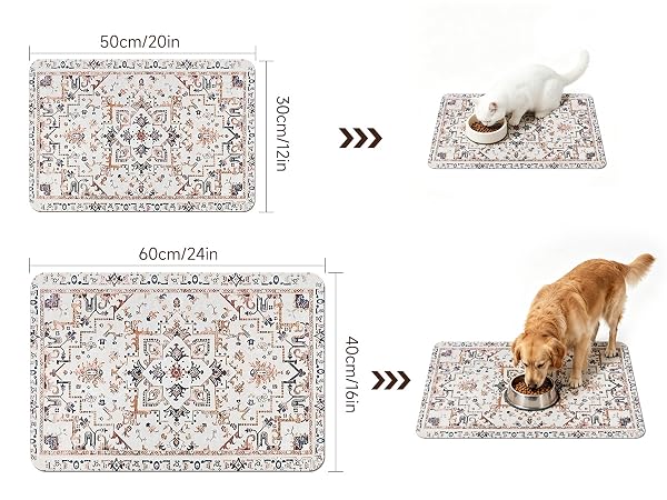 dog food bowl mat