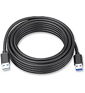 USB A to USB A Cable - 7 Feet USB 3.0 Cable USB A to USB A USB Male to Male Double End USB to USB...