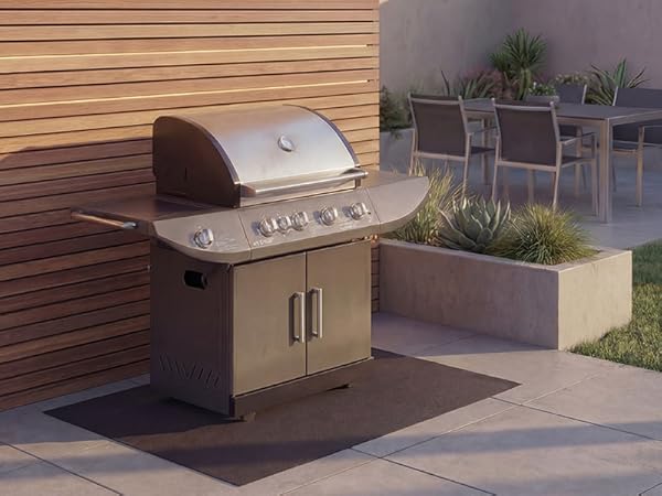 drymate under gas grill griddle mat deck patio protection pad USA made estera de parrilla de gas