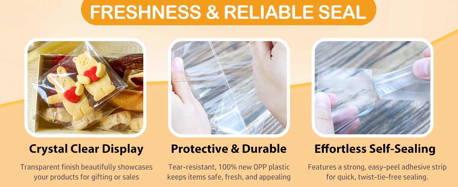 Self Sealing Cookie Bags