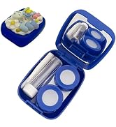 YKuzLx Contact Lens Case with Mirror, Handmade Cute Contact Case with Tweezers Remover Tool Solut...