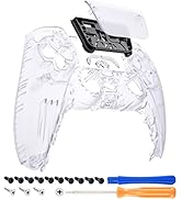 eXtremeRate Clear Touchpad Front Housing Shell Compatible with ps5 Controller BDM-010 BDM-020 BDM...