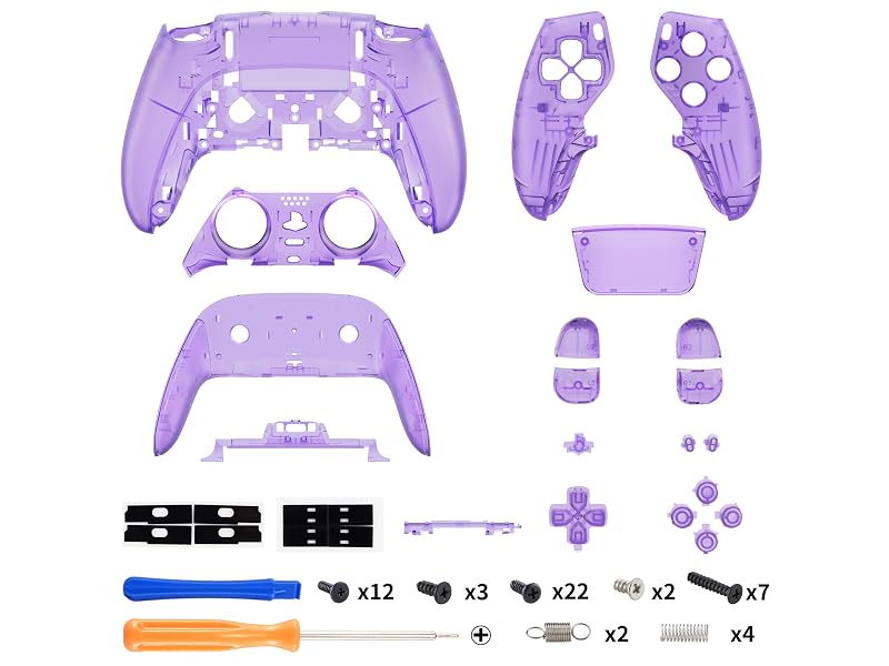 eXtremeRate Full Set Shell Buttons Touchpad Cover for PS5 Edge Controller Replacement Shell Plates
