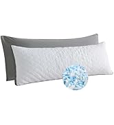 WhatsBedding Memory Foam Body Pillow -Fluffy Body Pillows for Adults -Large Long Bed Pillows for ...