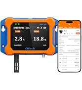 Elitech GSP-9G 4G Cellular Temperature Humidity Monitor IP65 | No Wi-Fi Required, 4.1" Color Disp...