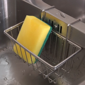 in sink sponge holder