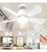 Socket Fan Light, Light Socket Ceiling Fans with Lights and Remote, E26 Socket Light Bulb Fan Wit...