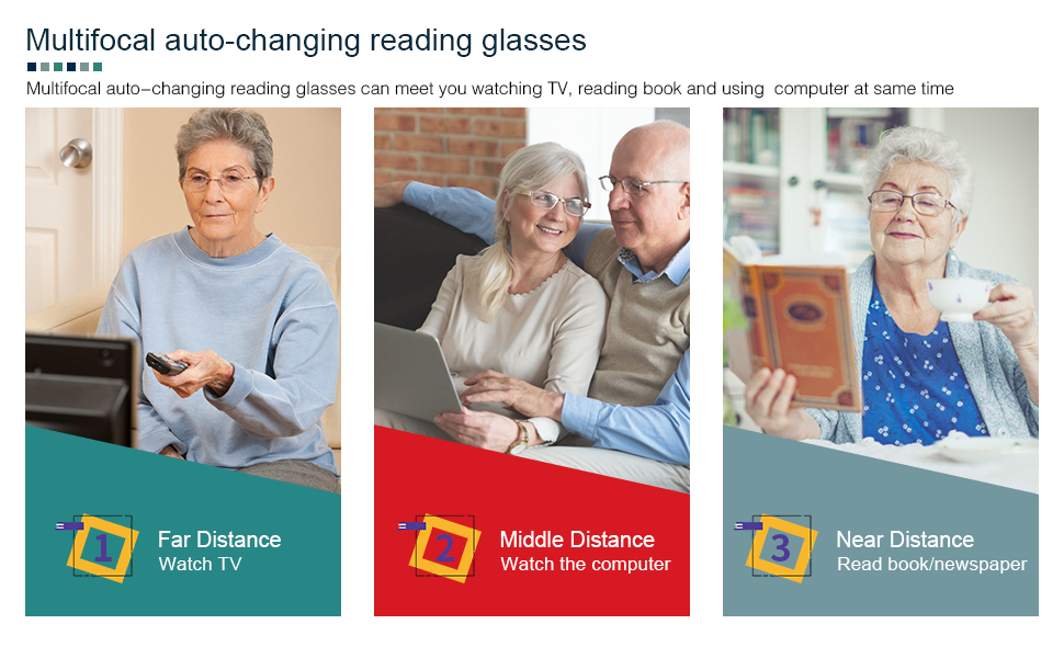 Men and Women Readers for Near Far Sight