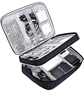Electronic Bag Travel Cable Accessories Bag Waterproof Double Layer Electronics Organizer Portabl...