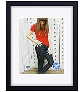 RPJC 11 x 14 Picture Frames Made of Solid Wood and High Definition Glass Display Pictures 8x10 wi...