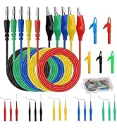 Linkstyle 25PCS Back Probe Kit, Multimeter Back Probes Pin, Banana Plug to Alligator Clip Electri...
