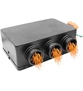 YOMTOVM 12V Car Heater, Universal Blower Windscreen Demister Defroster Air Heater for Car Truck D...