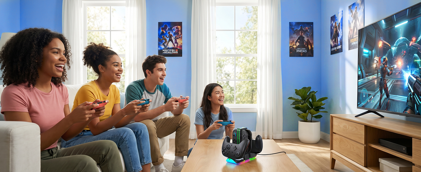 switch pro controller charging dock