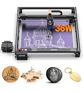 Acmer S2 Pro 36W Laser Engraver, Diode Lazer Machine with 30L Air Assist | 400 * 400mm Engraving ...