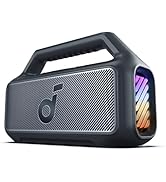 soundcore Boom 2 Outdoor Speaker, 80W, Subwoofer, BassUp 2.0, 24H Playtime, IPX7 Waterproof, Floa...