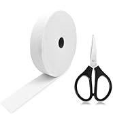 2 Roll Jelly Roll Batting Strips, 2 1/2 Inch Total 70 Yards Cotton Blend Fleece Batting with Scis...