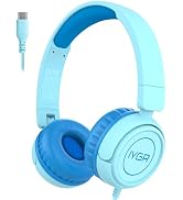 IYGR K6 USB C Kids Headphones, 85dB Safe Volume Headphones for Kids, Stereo Sound Foldable Headph...