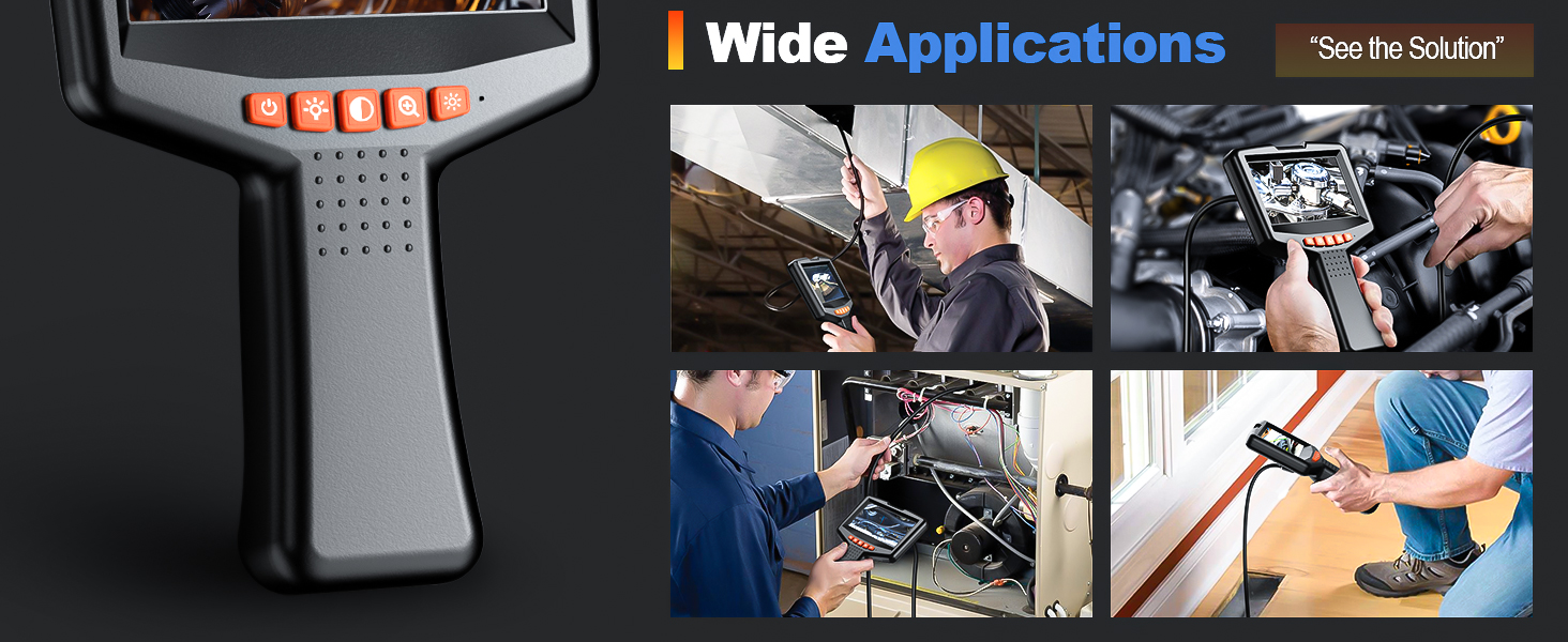 borescope endoscope camera with light