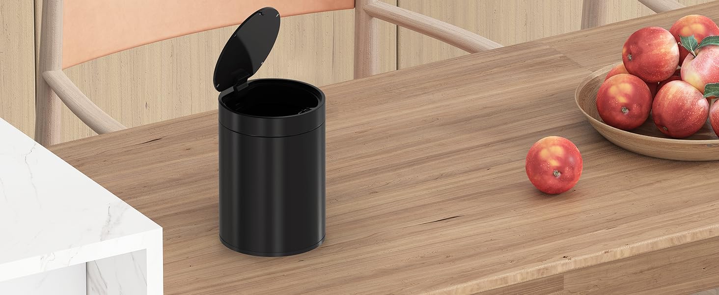 small desk trash can with lid