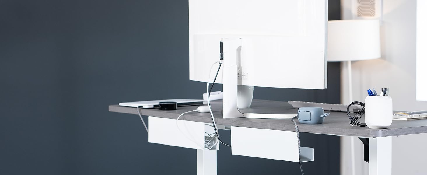 under desk cable management trays