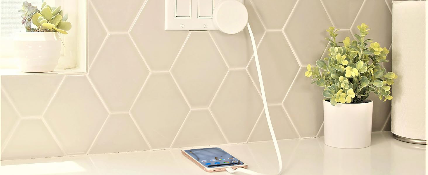 retractable cable wall charger