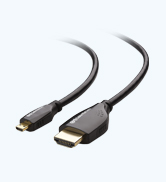 High Speed Long HDMI to Micro HDMI Cable 25 ft