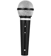 NUOBESTY Kids Microphone Pretend Microphone Toy Plastic Microphone Fake Microphone Prop for Birth...