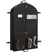 Simple Houseware 43'' Travel Garment Bag with Pockets for Suits, Dresses, Coats, Heavy Duty 300D ...