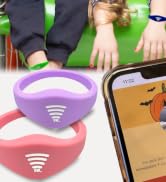 kids nfc bracelets, qr code bracelet for kids