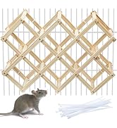 Jevnd Wooden Rat Climbing Toys, Natural Pet Rat Cage Accessories Climbing Ladder, Fancy Rats Enri...