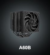 SAMA A60B Dual Tower CPU Air Cooler, 6 Heat Pipes, 2×120mm Guide Ring Fans, 265W TDP Cooling, Qui...