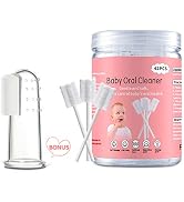 Baby Tongue Cleaner, Baby Toothbrush, 42Pcs Disposable Infant Toothbrush Clean Baby Mouth,Gauze G...