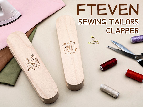 Fteven Tailors Clapper Wooden Clapper for Quilting Hardwood Tailors Clapper for Quilting