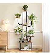 joyhalo Plant Stand Indoor with Grow Lights, 9 Tiered 65" Tall Indoor Plant Shelves for Multiple ...