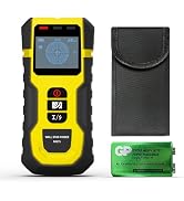 5-in-1 Stud Finder with Intelligent Sensor, HD LCD Display and Audible Alarm, Wall Scanner for Me...