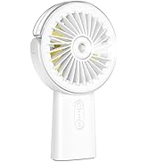 Otlonpe Misting Fan Portable Fan with Mist, 4000 mAh Rechargeable Handheld Fan Battery Operated W...
