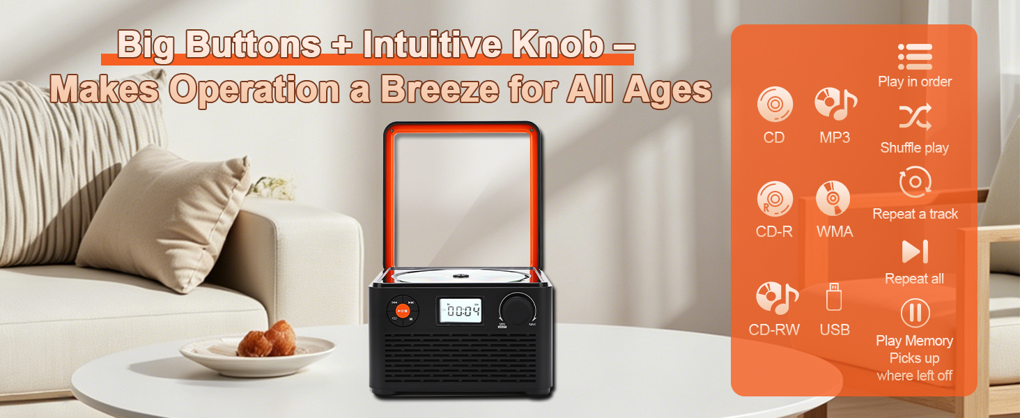 Big Buttons + Intuitive Knob