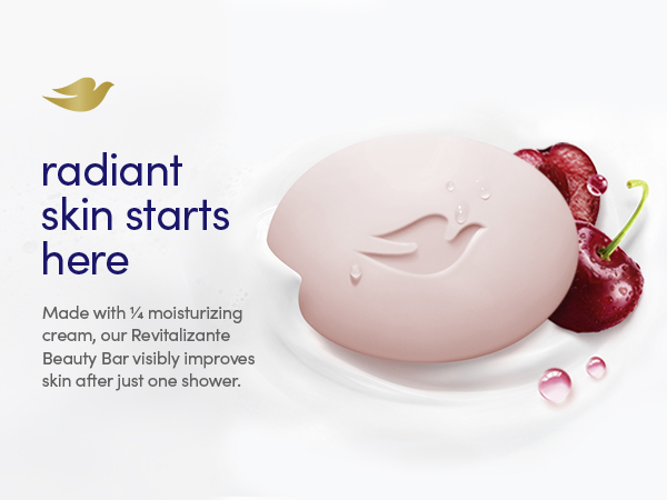 Wild cherry and creamy chia fragrance message alongside red cherries covered with water droplets