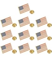 Exquisite American Flag Lapel Pin 10 PACK -The Stars and Stripes Flag Pins, Solid Metal US Flag L...