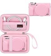 Canboc Case for Canon PowerShot G7X Mark III Digital Camera, 1* Hard Carrying Case + 1* Soft Sili...